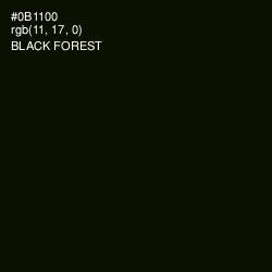 #0B1100 - Black Forest Color Image